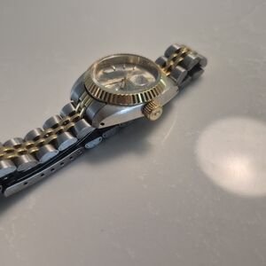 Two-Tone Gold and Silver Women's Stainless Steel Watch